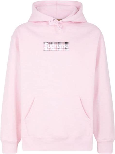 burberry surpreme|supreme Burberry pink hoodie.